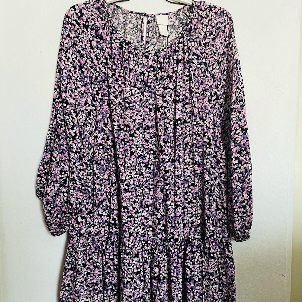 H&M Balloon Sleeve A-Line Dress